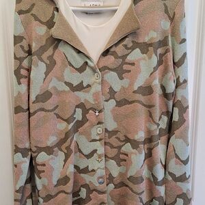 Gabby Isabella Pastel Camouflage Cardigan